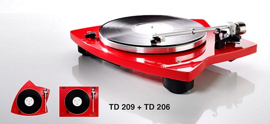 Thornes 209 turntable in red